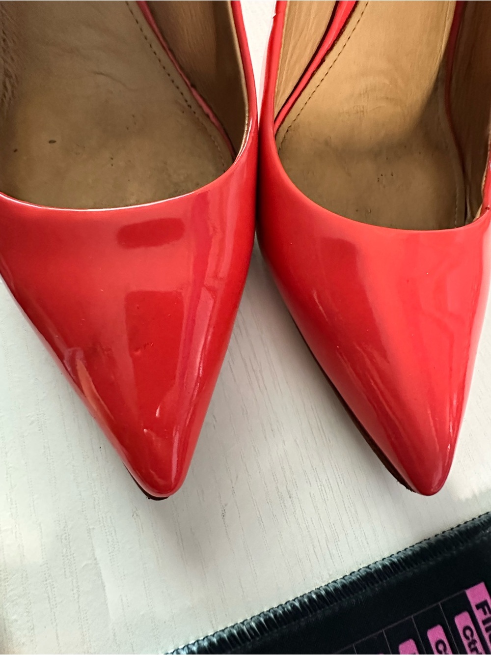 Coach Red Patent Slingback Pointed Pumps - Picture 7 of 7